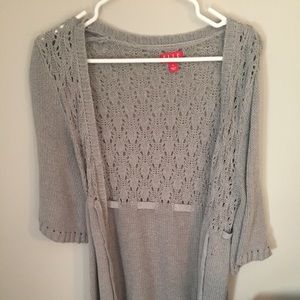 Long grey cardigan