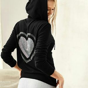 Victoria's Secret classic zip hoodie SMALL