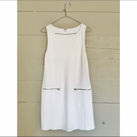 60s Inspired Optic White Shift Dress by BB Dakota