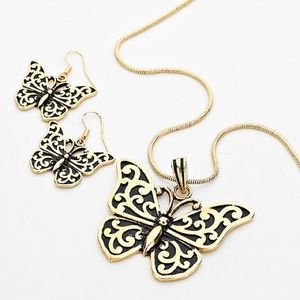 Butterfly Necklace set