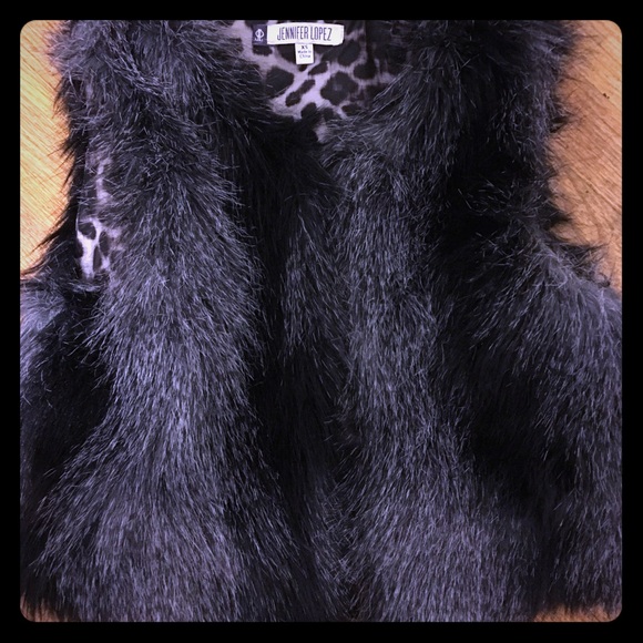 Jennifer Lopez Faux Fur Vest.