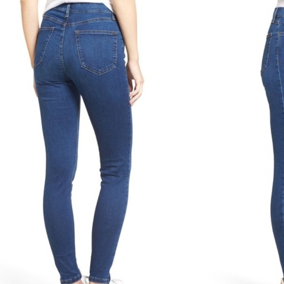 'TOPSHOP 'Jamie' High Rise Ankle Skinny Jeans SZ30