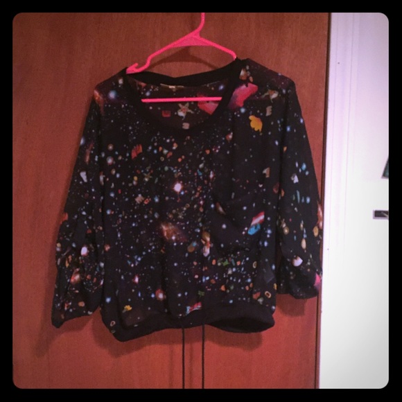 M Princess by Vera Wang Galaxy Shirt - Picture 1 of 1