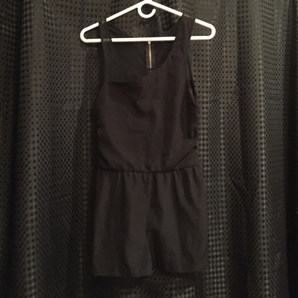 Sleeveless Jumpsuit back net see through shorts