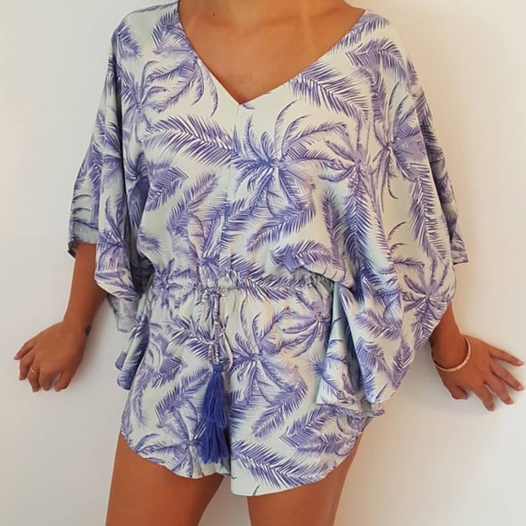 Tropical Romper size small