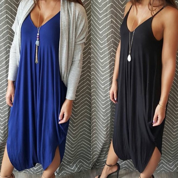 Slouch gaucho jumpsuit in small