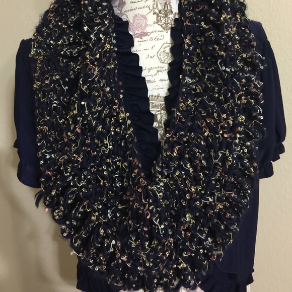 HANDMADE CROCHET Cowl Isaac Mizrahi - Picture 2 of 4