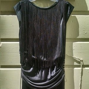 Vintage Fringe Flapper 1920's Charleston Dress