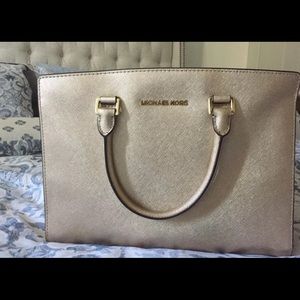 Sold^***Michael Kors Large Pale Gold