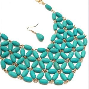 Turquoise Necklace and earrings set