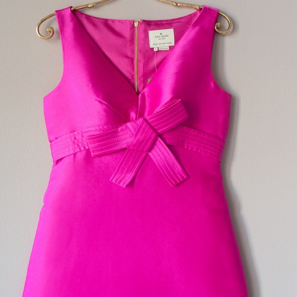 Kate Spade NWT ALine Pink Dress Size 6 Retail $325 - Picture 2 of 4
