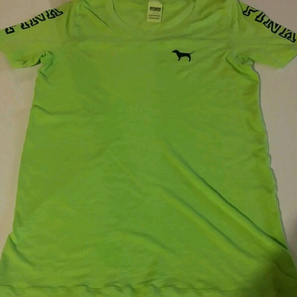 Victoria's secret pink lime green tshirt