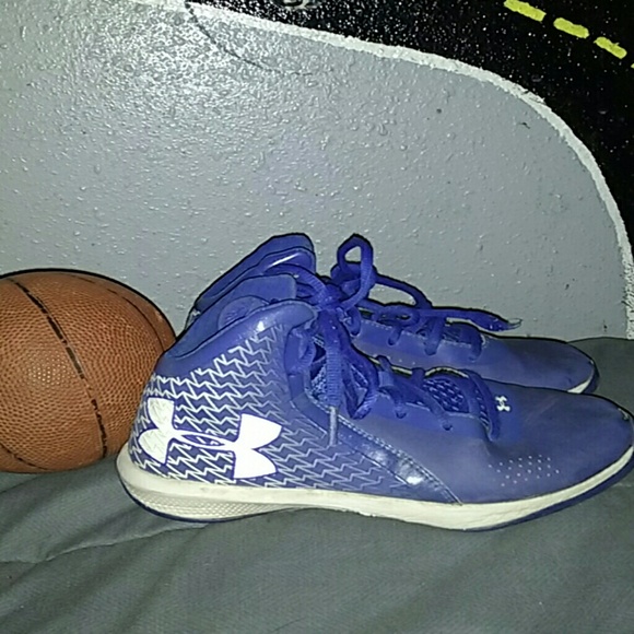 Under Armour blue hightops! Adorable