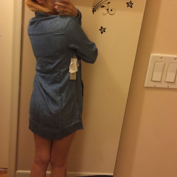 Joan Vass tencel "denim" shirt dress. Worn once - Picture 2 of 4