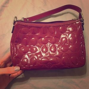 Red Mini Coach bag