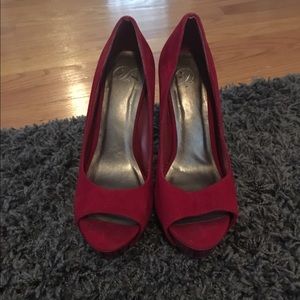 Red Platform Heels !