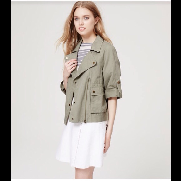 LOFT- drapey cargo jacket- fits like a Small! - Picture 1 of 2