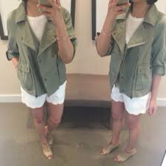 LOFT- drapey cargo jacket- fits like a Small! - Picture 2 of 2