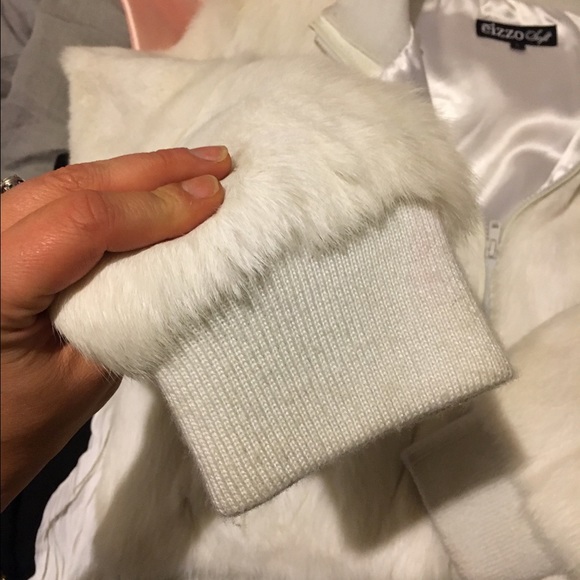 White Rabbit Fur Jacket - Picture 3 of 4