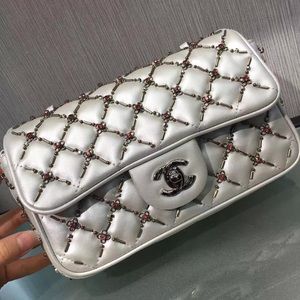 Chanel 2016 Embroidered Classic Flap Bag