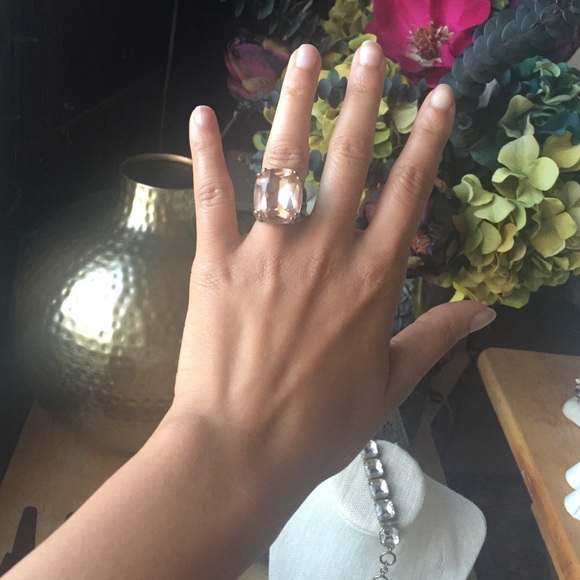 Peach Chloe + Isabel Cushion Cut Cocktail Ring - Picture 1 of 4
