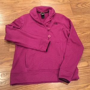 Purple North Face Pull-Over