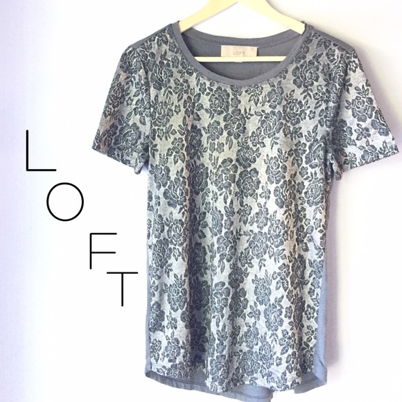 LOFT Tops - LOFT mixed media top