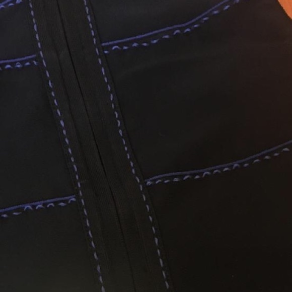 HERVE LEGER REVERSIBLE BLUE OR BLACK STITCH DETAIL - Picture 6 of 8