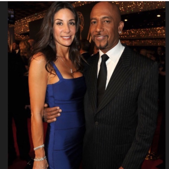 HERVE LEGER REVERSIBLE BLUE OR BLACK STITCH DETAIL - Picture 2 of 8