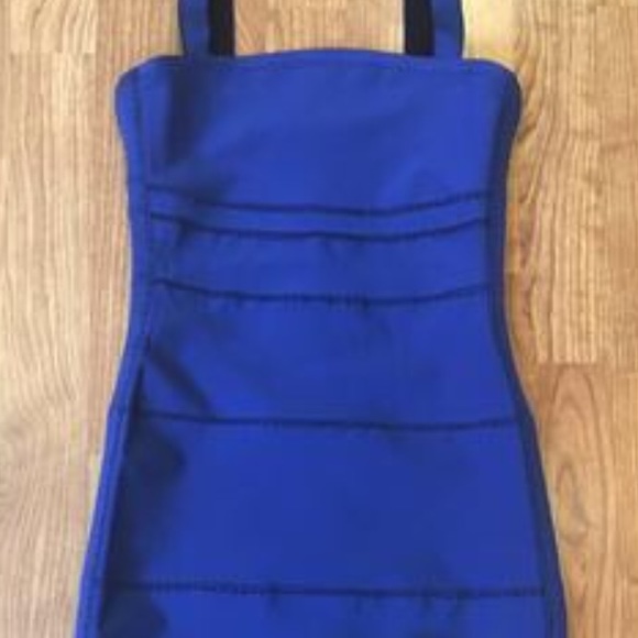 HERVE LEGER REVERSIBLE BLUE OR BLACK STITCH DETAIL - Picture 7 of 8