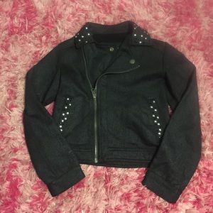 Girls cute studded jacket