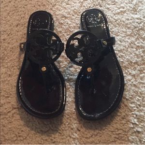 Tory Burch Black MILLER SANDALS!