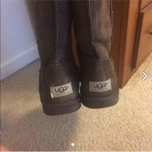 Dark brown tall ugg boots