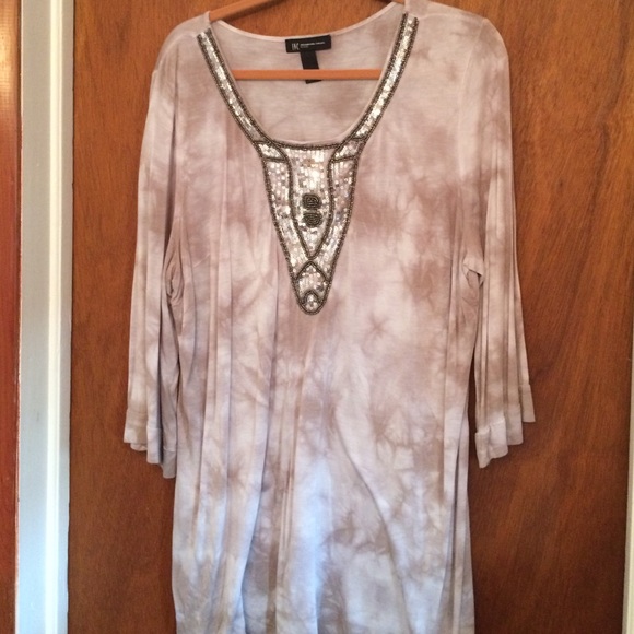 INC Beaded Top NWOT 1X