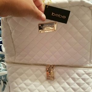 bebe Danielle backpack white