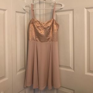 Short nude dress