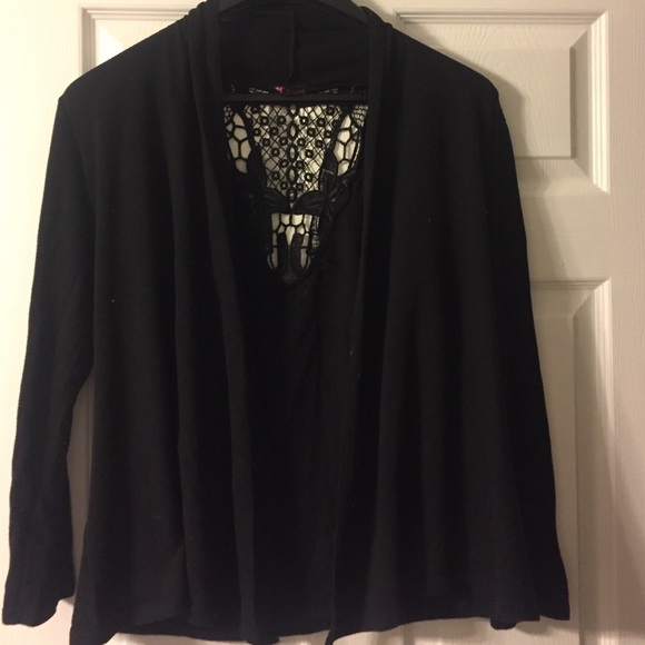 Black cardigan