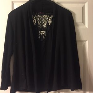 Black cardigan