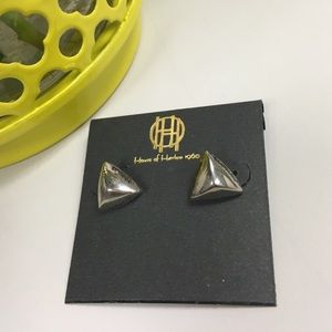 House of Harlow silver stud earrings