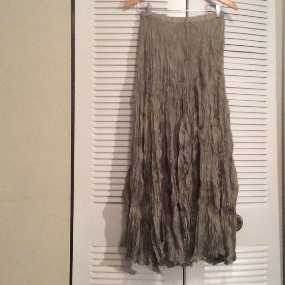 Holly Lueder silk broomstick maxi