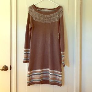 Athleta fair isle sweater dress, NWT, size S