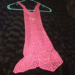 Pink knit top