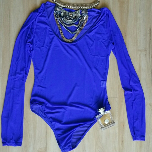 2/$25💙 "Dare angel"💙long sleeves mesh bodysuit - Picture 3 of 3
