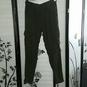 Olive green cargo soft pants from F21