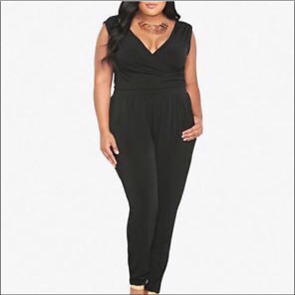 black jumpsuit torrid