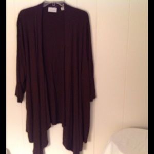Brown 3/4 sleeve jacket