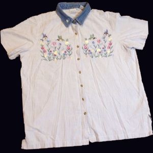 Bobbie Brooks long sleeve button down shirt.