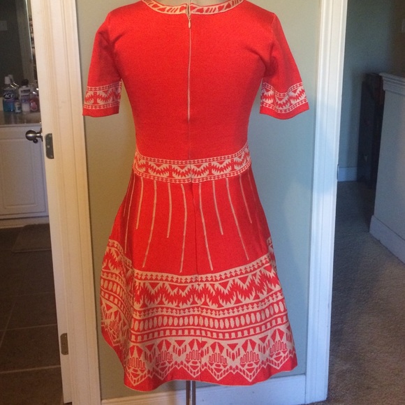 Jealous Tomato orange and tan Dress in medium New with Tags - Picture 2 of 4