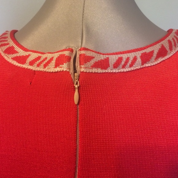 Jealous Tomato orange and tan Dress in medium New with Tags - Picture 3 of 4