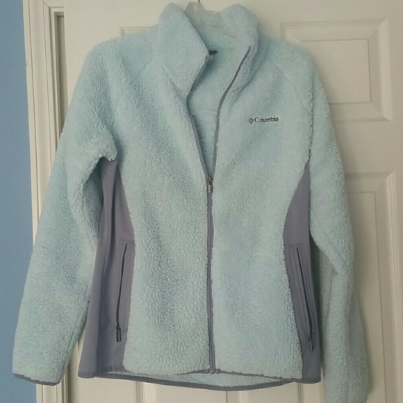 Columbia double plush fleece zip up jacket